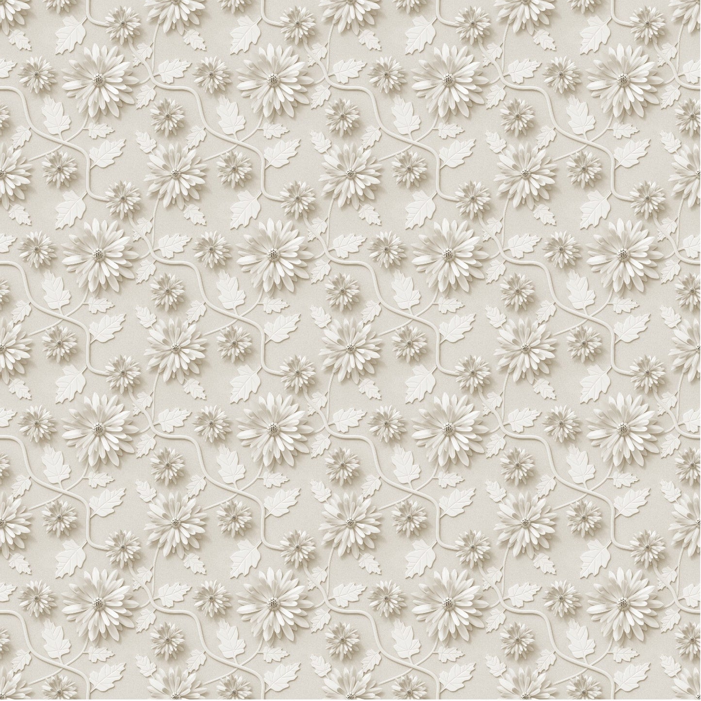 White Chrysanthemum - Adhesive Vinyl Sheets