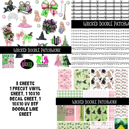 Wicked Doodle Patchwork Set