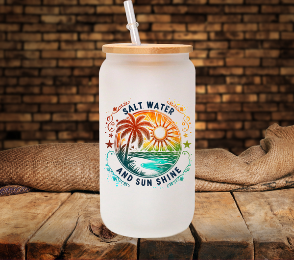 Salt water and Sunshine - UV DTF Decal