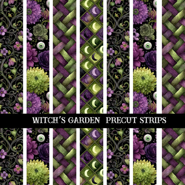 Witch's Garden precut Strips 12x12 vinyl sheet