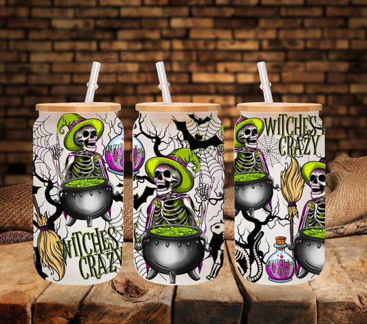 Witches Be Crazy - UV DTF 160z Libbey Wrap