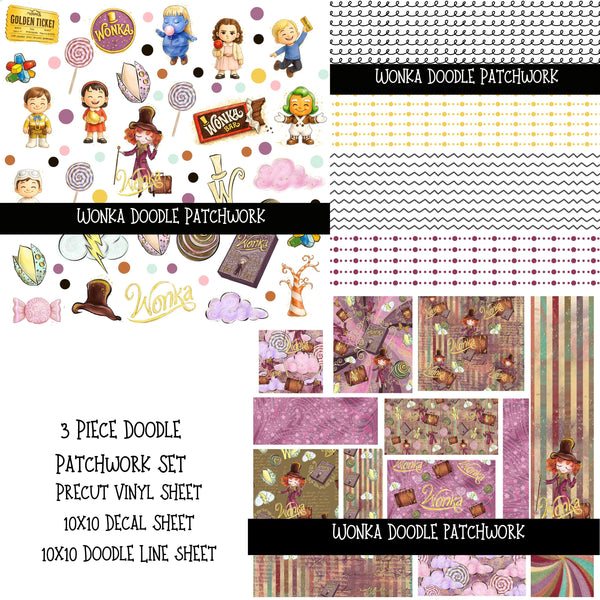 Wonka Doodle Patchwork Set
