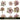 Wooden Flowers UV DTF Decal Sheets 6sheet design options