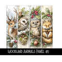 Woodland Animals Panels UV DTF Decal sheets 4 design sheets to choose from