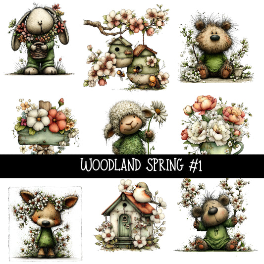 Woodland Spring UV DTF Decal sheets 3 to choose from