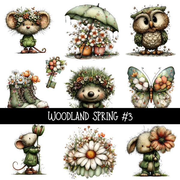 Woodland Spring UV DTF Decal sheets 3 to choose from