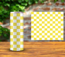Checker - UV DTF Tumbler wrap - 15 color options