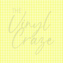 Yellow Gingham - Adhesive Vinyl Sheets