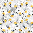Yellow Roses and Dots - Adhesive Vinyl Sheets