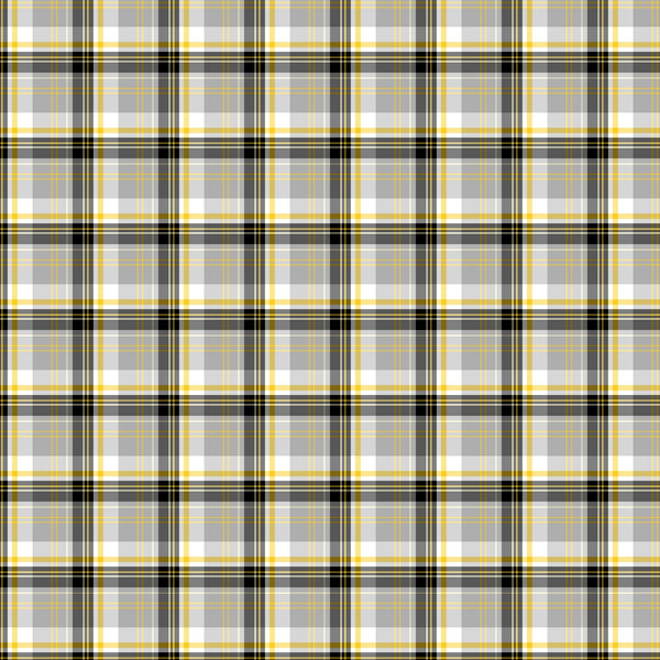 Yellow and Black Plaid - Adhesive Vinyl Sheets