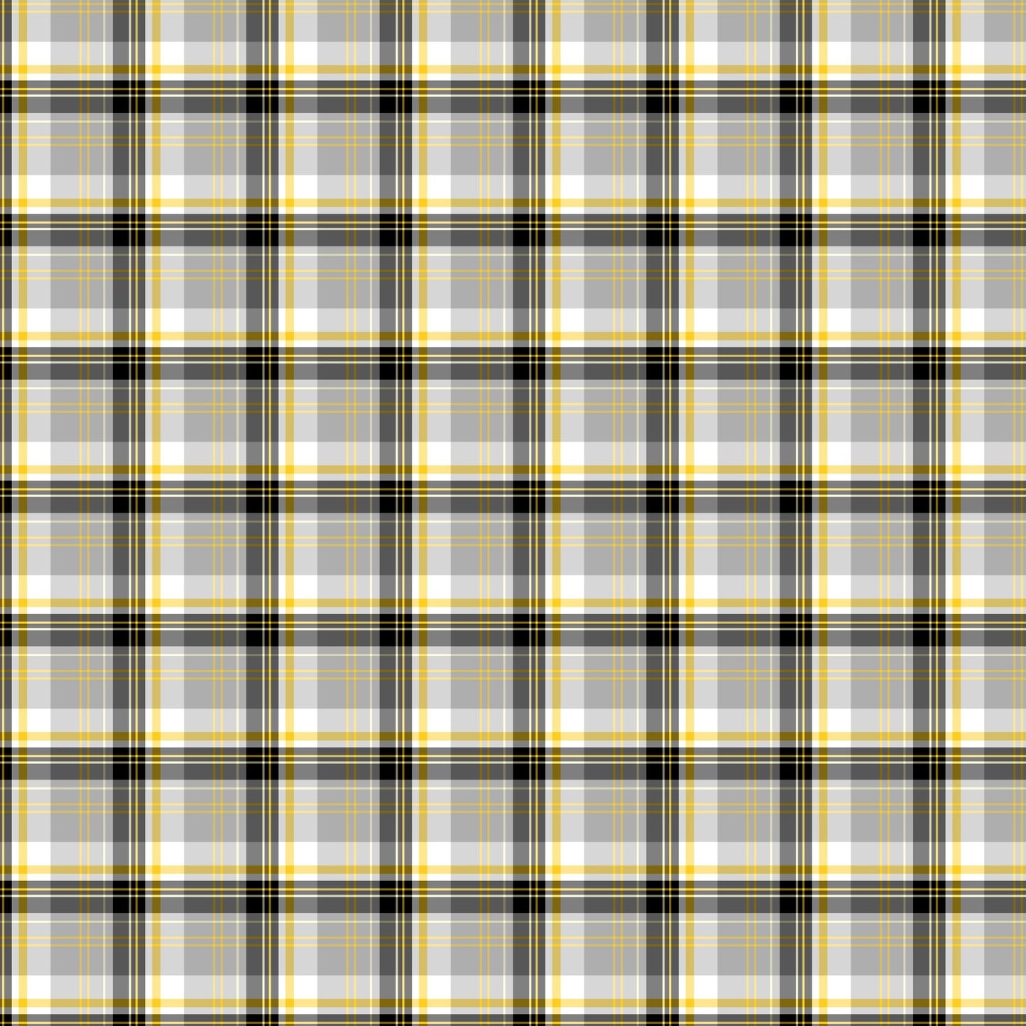 Yellow and Black Plaid - Adhesive Vinyl Sheets