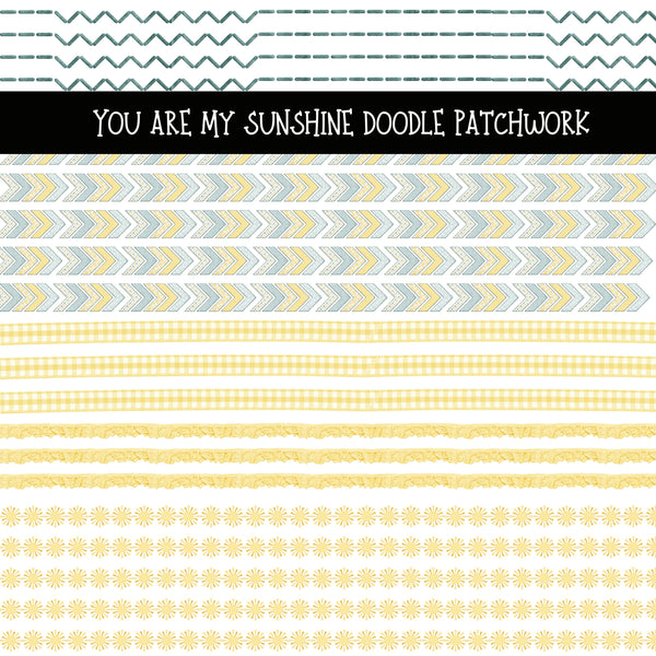 You are my Sunshine Doodle Patchwork Set