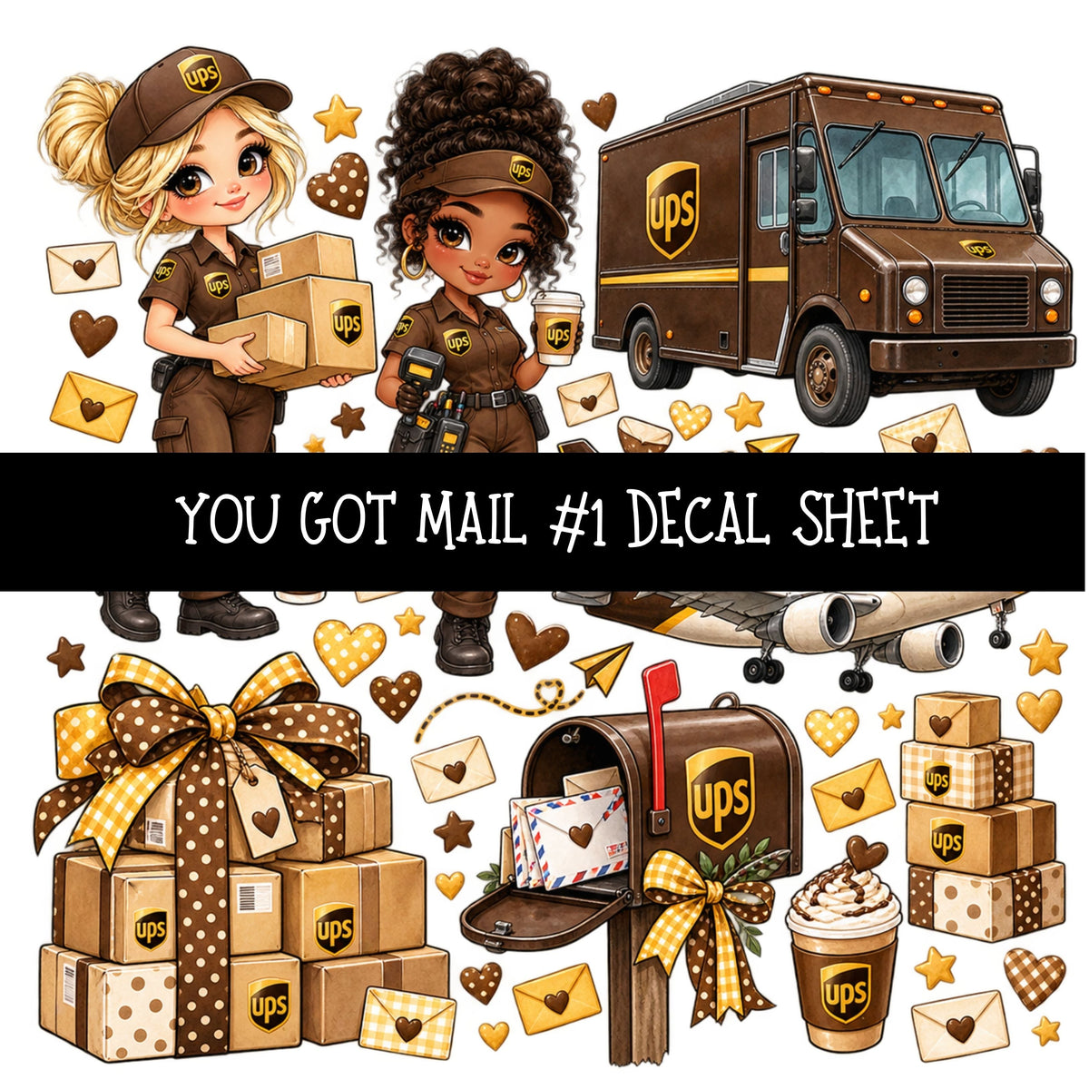 You got mail UV DTF Decal sheets 16 Designs available