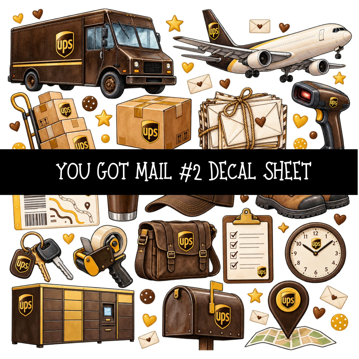 You got mail UV DTF Decal sheets 16 Designs available