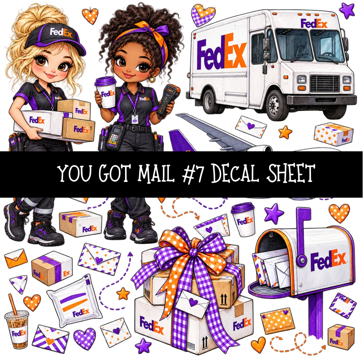 You got mail UV DTF Decal sheets 16 Designs available