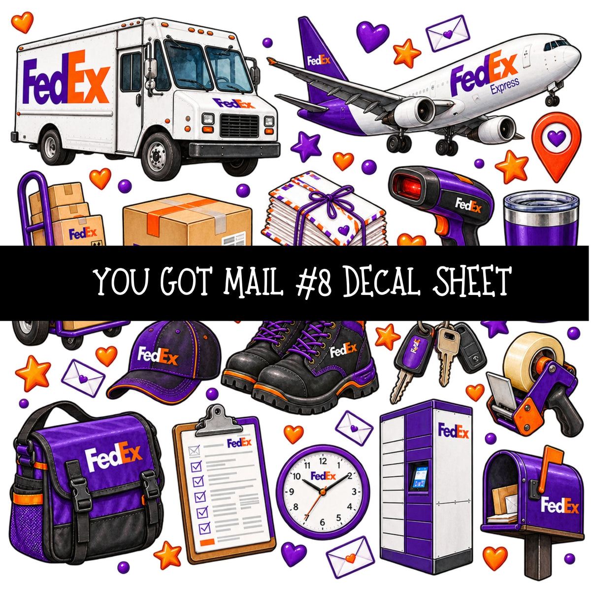 You got mail UV DTF Decal sheets 16 Designs available