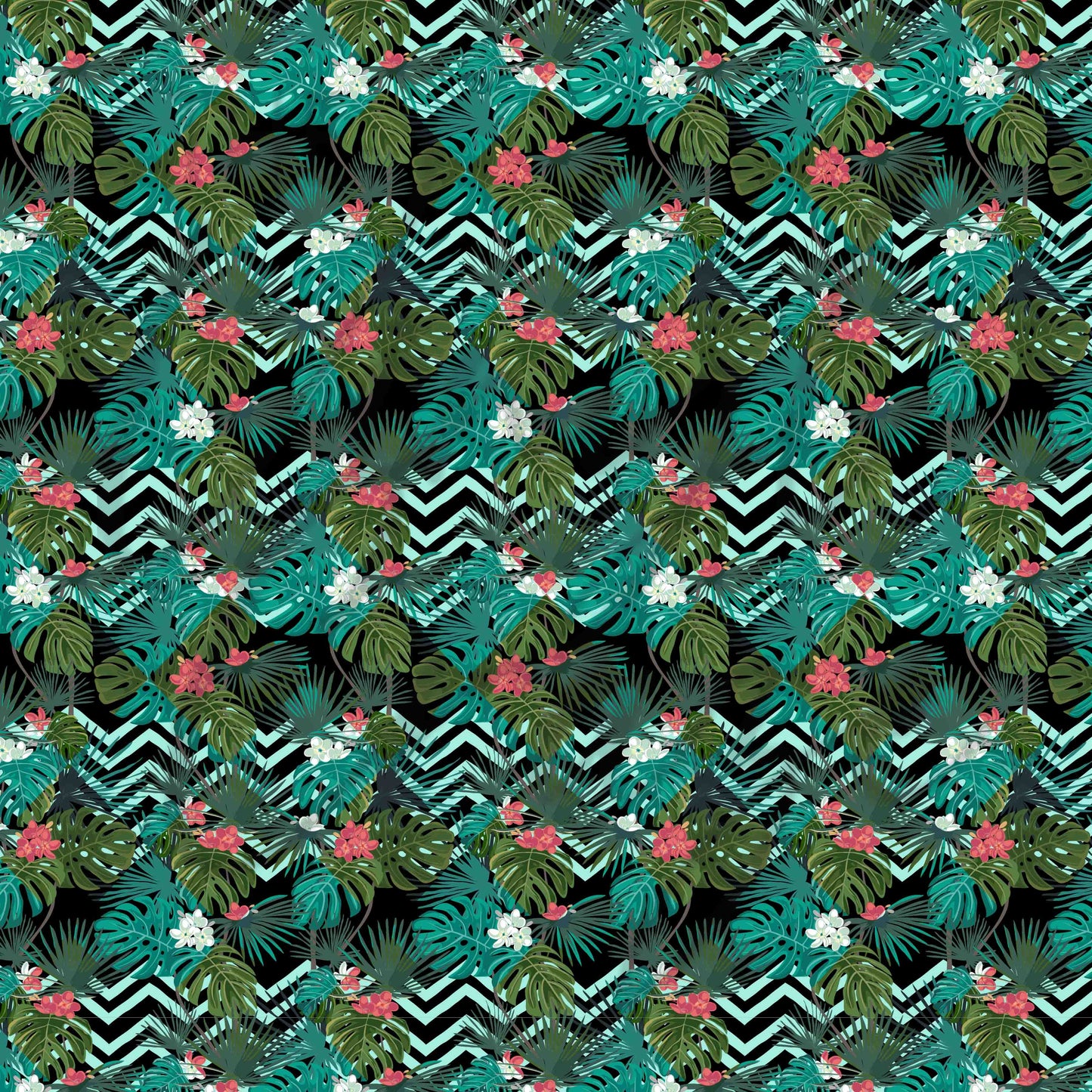 Zig Zag Tropical - Adhesive Vinyl Sheets