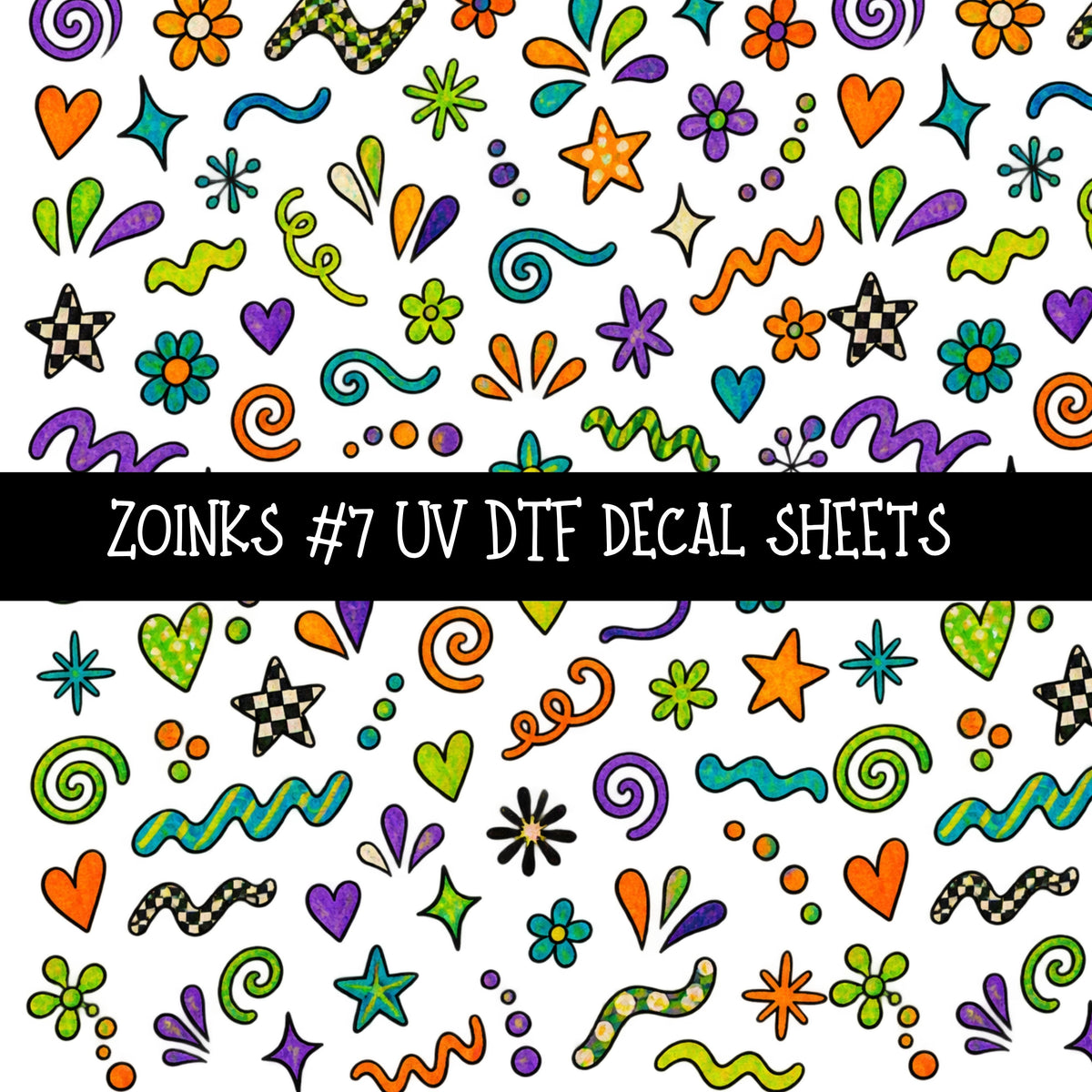 Zoinks UV DTF Decal sheets 9 Designs available
