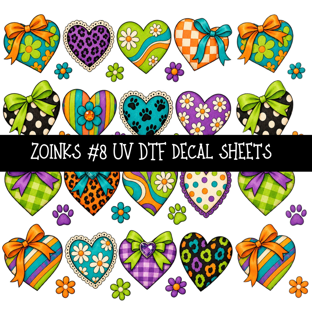 Zoinks UV DTF Decal sheets 9 Designs available