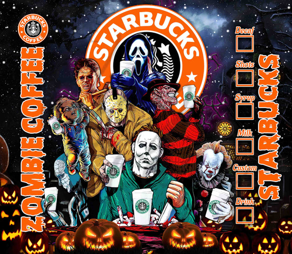 Zombie Coffee - Adhesive Vinyl Wrap