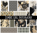 Zombie Girl Patchwork Set