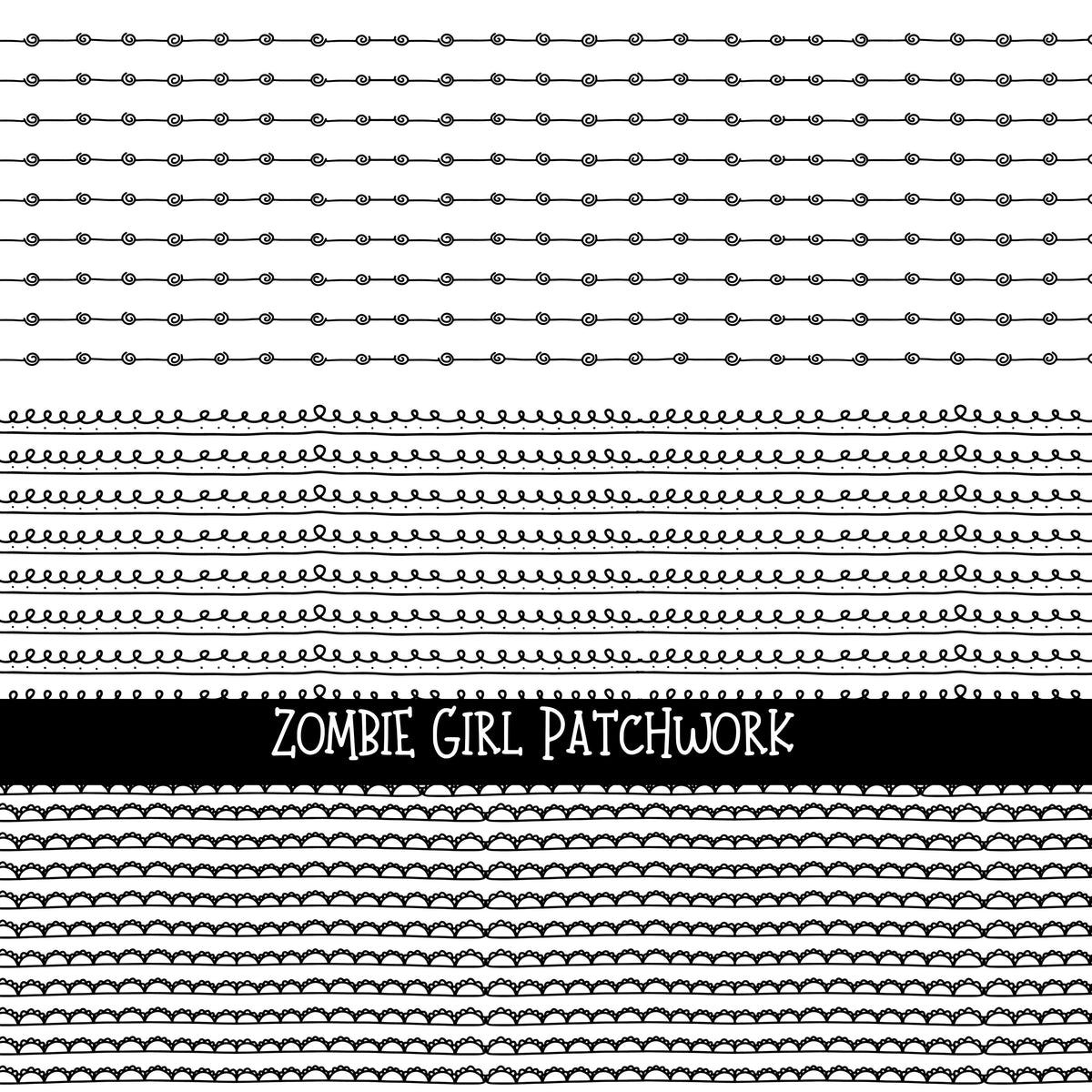 Zombie Girl Patchwork Set