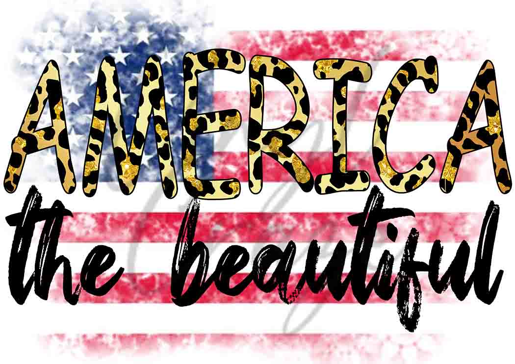 America the Beautiful - UV DTF Decal