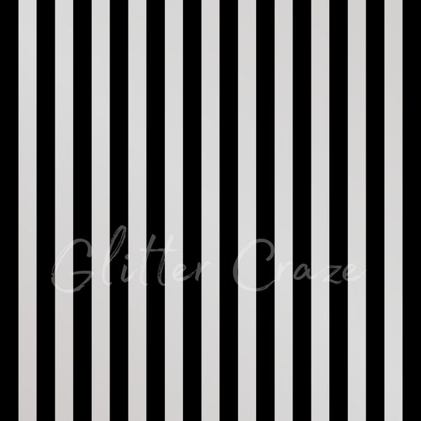 Black or white stripes - Adhesive Vinyl Wrap 12x12 Sheets - various colors