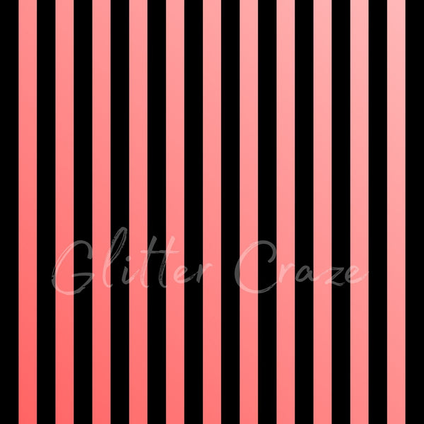 Black or white stripes - Adhesive Vinyl Wrap 12x12 Sheets - various colors
