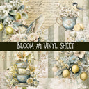 Bloom Collection vinyl sheets 3 design options to choose from