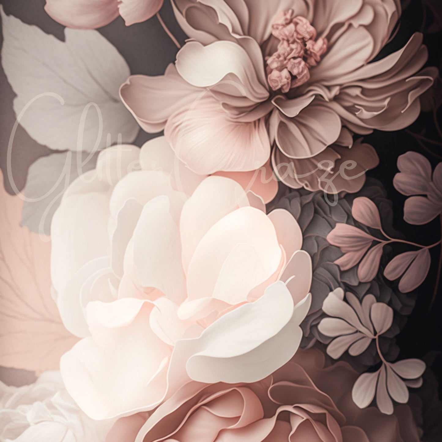 Bougie Floral- Adhesive Vinyl Wrap - 6 Design Options