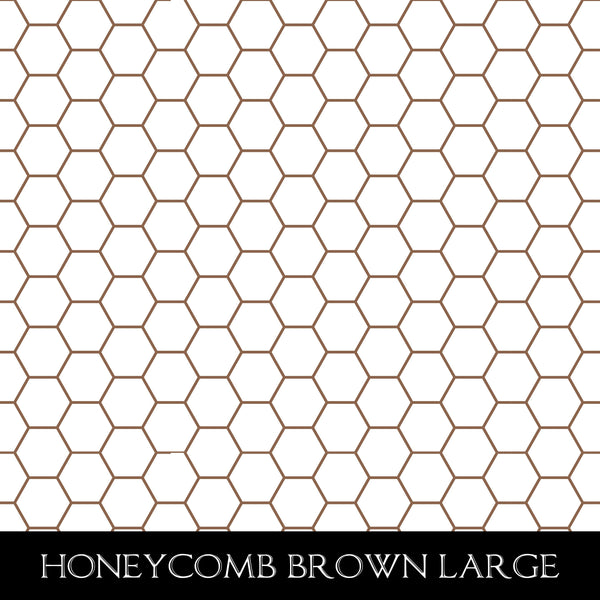 Honey comb UV DTF Decal Sheets 8 colors  2 sizes available