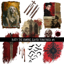 Buffy the vampire slayer torn pages - UV DTF Decal sheet