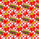 Burger - Adhesive Vinyl 12x12 Sheets - 2 designs