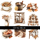 Cozy Fall Vibes - UV DTF Decal sheet 5 variants