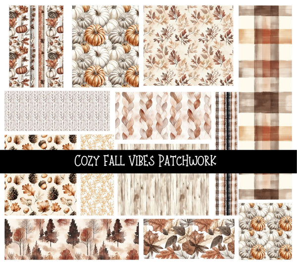 Cozy Fall vibes - Doodle Patchwork Set