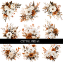 Cozy Fall Vibes - UV DTF Decal sheet 5 variants