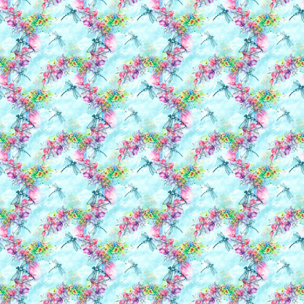 Watercolor Dragonfly - Adhesive Vinyl Sheets