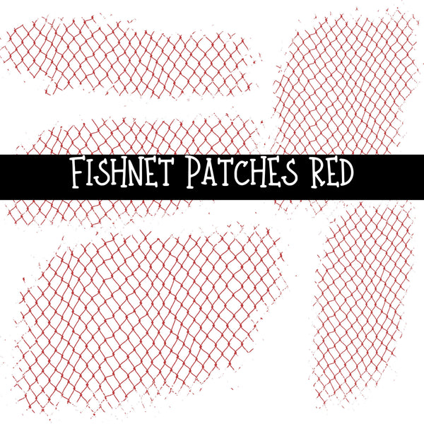 Fishnet Patches UV DTF Decal sheet 7 Colors available