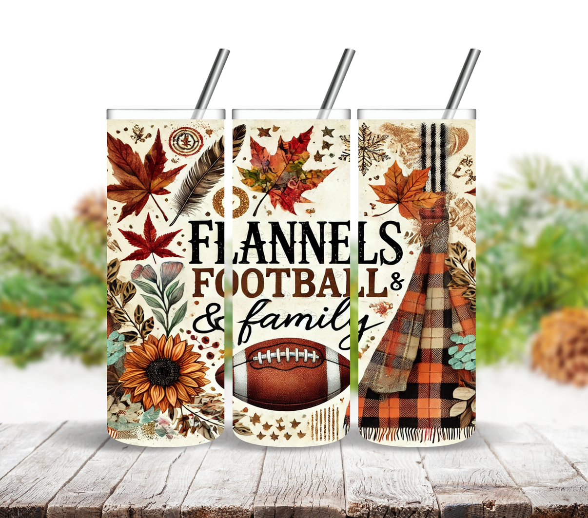Flannels, Football and Family Adhesive Vinyl Wrap 3D Undercover