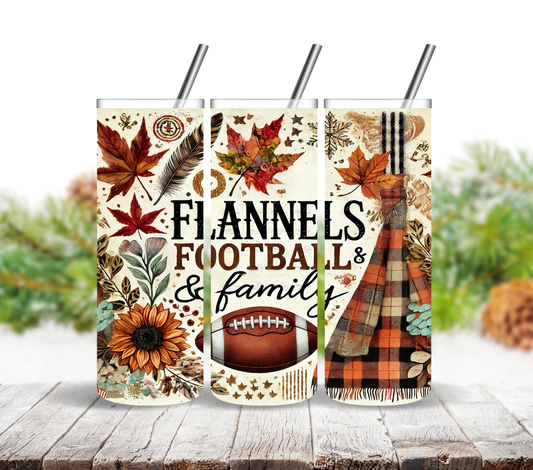 Flannels, Football and Family - Adhesive Vinyl Wrap