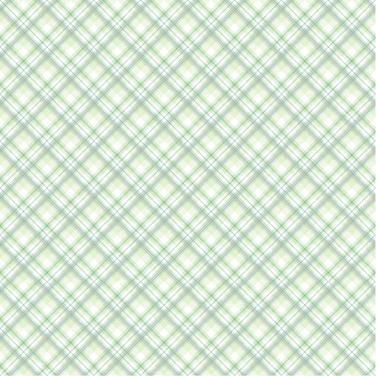 Green Plaid - Adhesive Vinyl Sheets