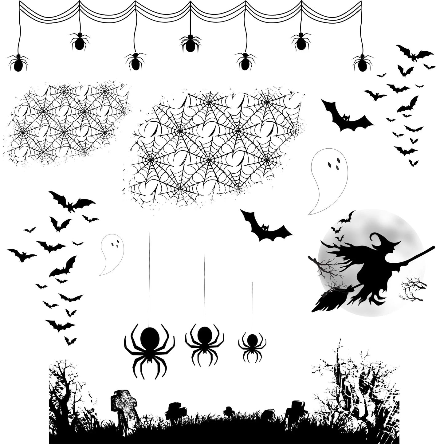 Halloween embellishment UV DTF sheet 12x12