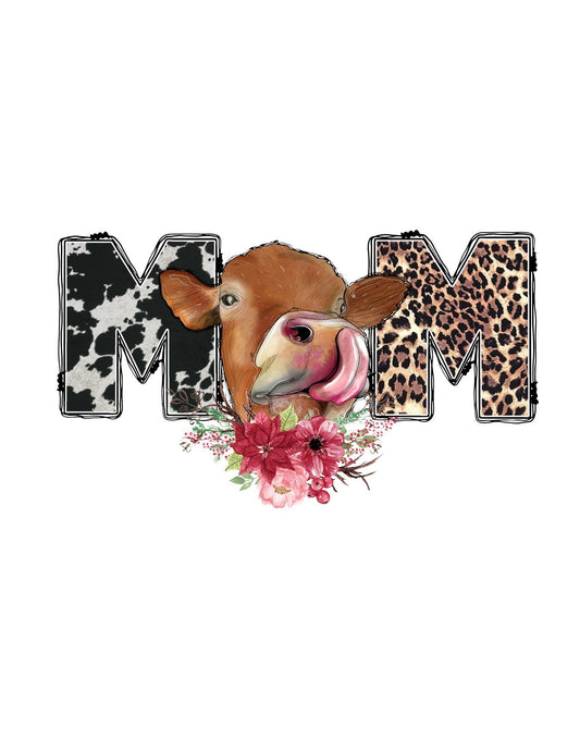 Cow Mom - UV DTF Decal