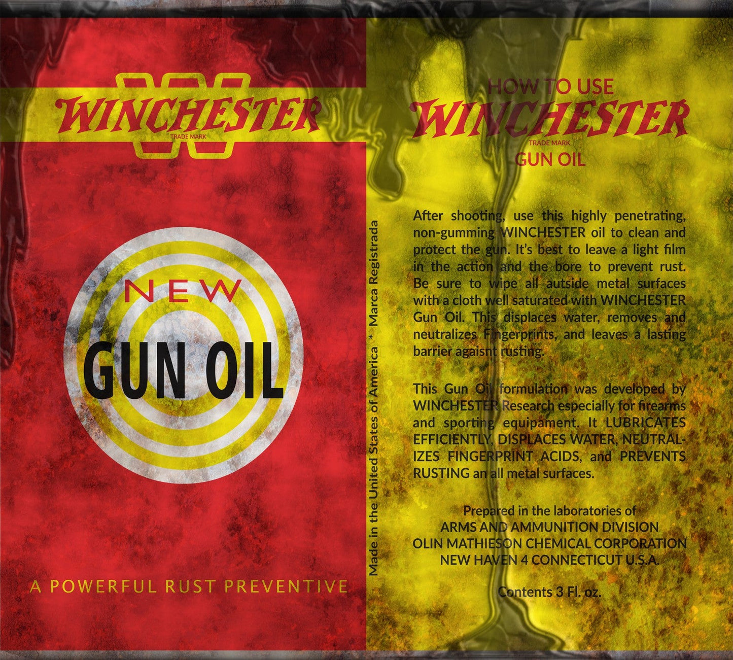 Winchester Oil - Adhesive Vinyl Wrap