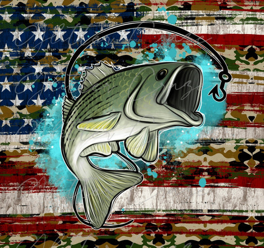 Flag Fishin - Adhesive Vinyl Wrap