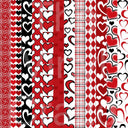 Coordinating Valentine - Adhesive Vinyl 12x12 Sheets