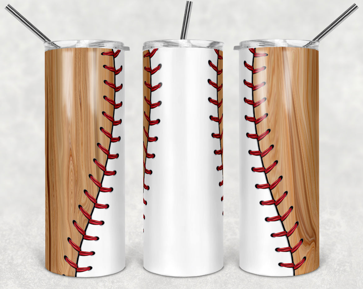 Baseball Woodgrain - Adhesive Vinyl Wrap