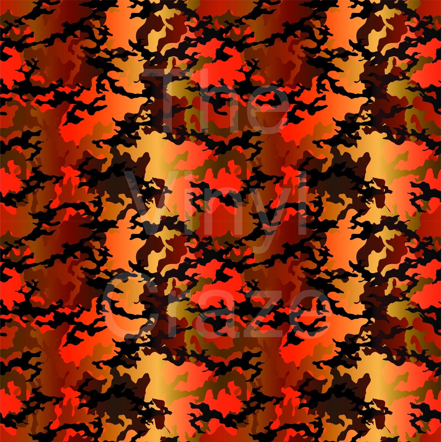 Fall Camouflage - Adhesive Vinyl 12x12 Sheet