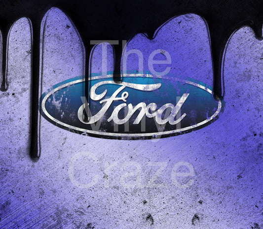 Purple Ford Drip - Adhesive Vinyl Wrap